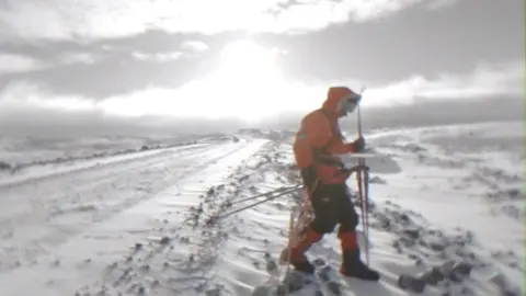 Lou Rudd in Antarctica