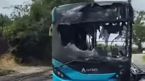 Bus fire