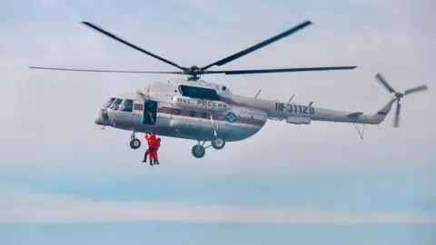 Russian emergencies ministry Some 6,000 people were taking part in the large-scale Arctic drill