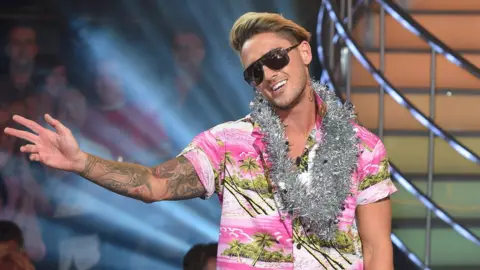 Getty Images Stephen Bear being crowned winner of Celebrity Big Brother 2016