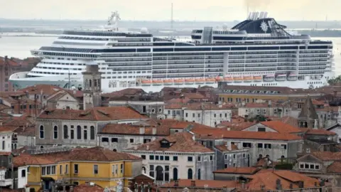 EPA A cruise ship in Venice (file photo)