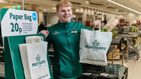 PA Morrisons paper carrier bag