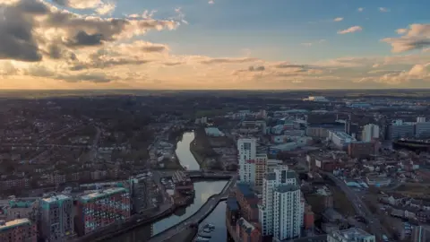 Getty Images Ipswich Waterfront aerial view