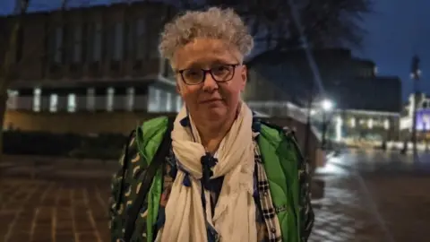 Aisha Iqbal/BBC Campaigner Judy Wetherell