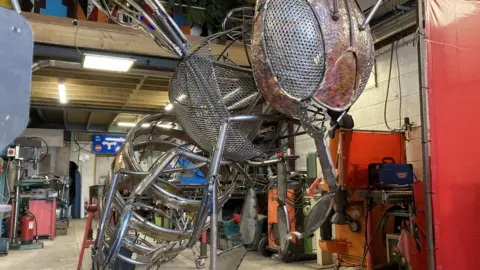 BBC The bee sculpture