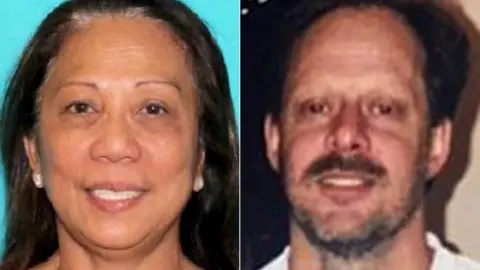 Reuters/Paddock family/CBS News Composite of Marilou Danley and Stephen Paddock