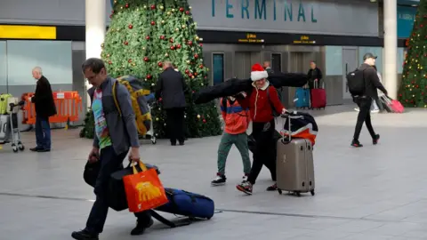 Reuters Passengers at Gatwick Airport