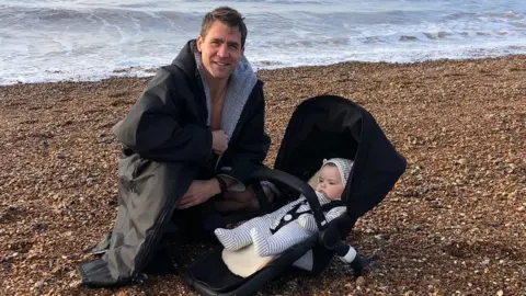 Leon Taylor Leon Taylor with son Ziggy