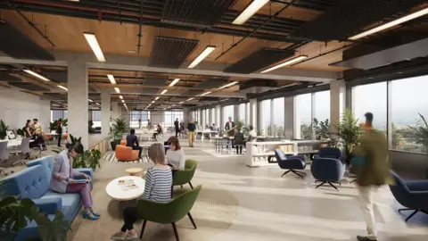 Sheffield Hallam University CGI of the new campus