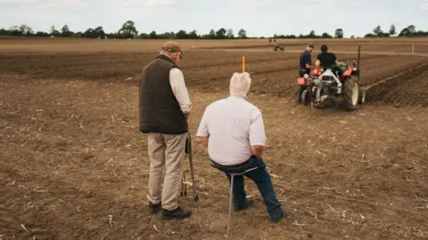 Harry George Hall Ploughing in Fincham