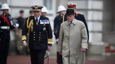 Getty Images Prince Philip at last solo engagement in August 2017