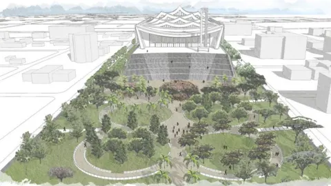 Ghana National Cathedral An artistic impression of Ghana National Cathedral