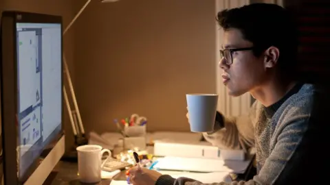 Getty Images Student working at a computer