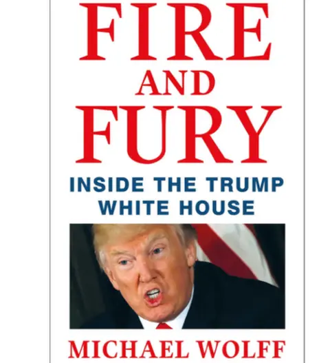 Amazon Fire and Fury book over