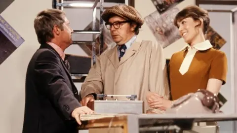 Ernie Wise, Eric Morecambe and Ann Hamilton