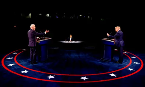 Getty Images Donald Trump debates Joe Biden