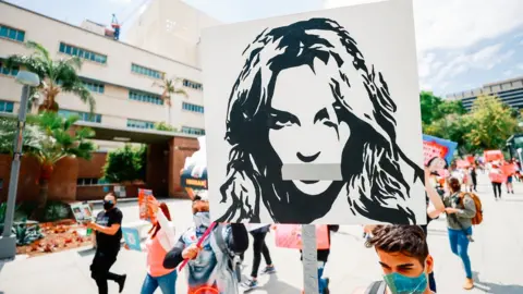 Getty Images Free Britney campaigners