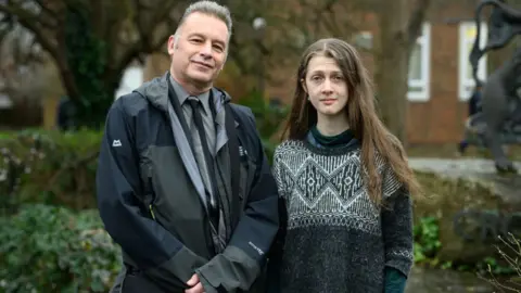 Getty Images Chris Peckham with Cressida Gethin