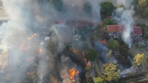 Fire at Ashill, Norfolk