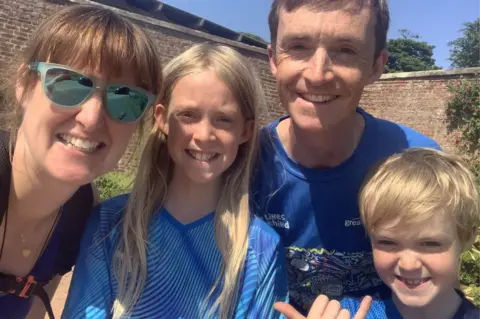 Claire Jellema Seb Jellema with his family