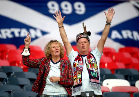 PA Media Fans in Wembley