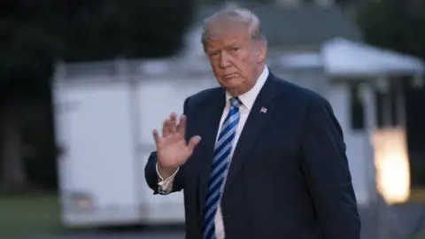 Getty Images US President Donald Trump. Photo: 13 August 2018