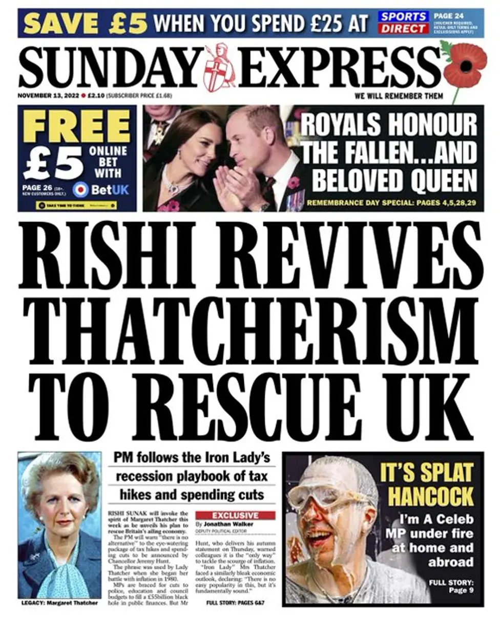 Daily Express front page
