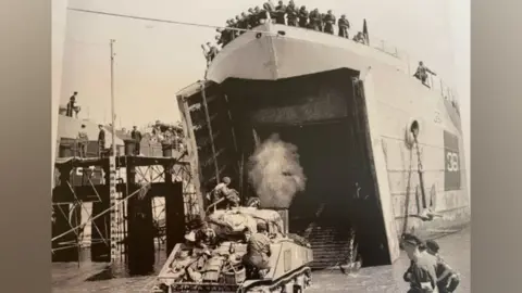 William Wak Photo of a tank landing ship (LST)