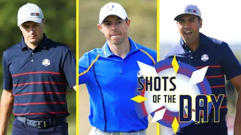 Jordan Spieth, Rory McIlroy and Tony Finau