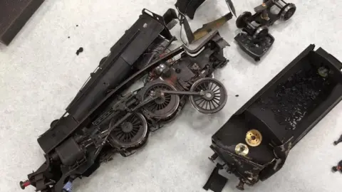 Market Deeping Model Railway Club Model railway vandalised