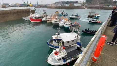 BBC Fishing boats protesting