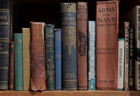 Richard Bowers Old books on a shelf