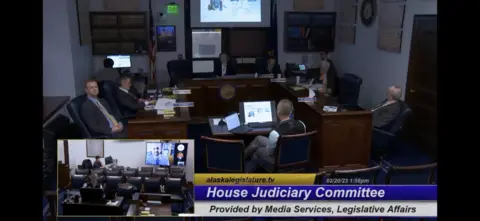 Alaska Legislature Rep David Eastman during a House Judiciary Committee hearing