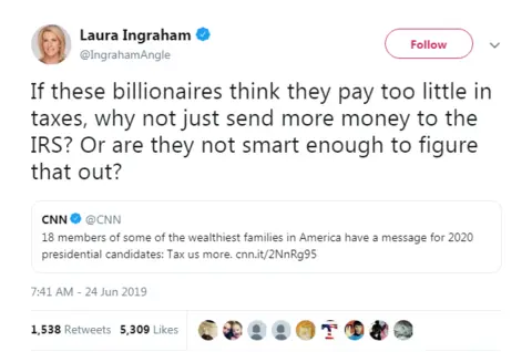 Twitter Laura Ingraham tweet