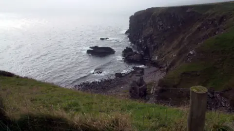 Beach where Stefan Sutherland's body was found