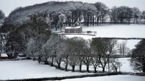 Owen Humphreys/PA Snow in Allenheads, Northumberland
