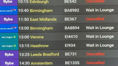 @chrisadonnelly Belfast City Airport departures board