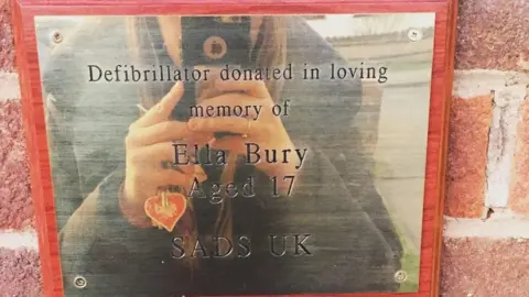 Tracey Ward Defibrillator in Ella's memory