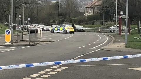 BBC Cordon on Sutton Road