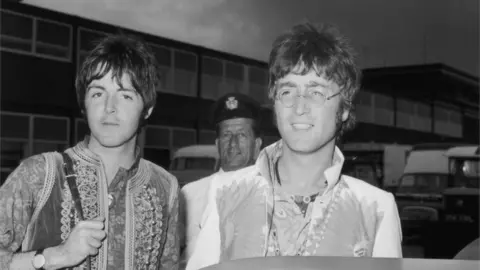 Getty Images Paul McCartney and John Lennon