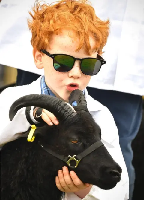 Getty Images Boy with sheep