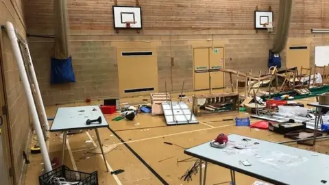 Market Deeping Model Railway Club Vandalised exhibition