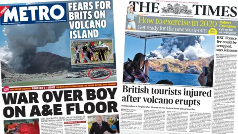 Front pages for 10 December 2019