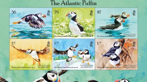 Guernsey Post Puffin stamps
