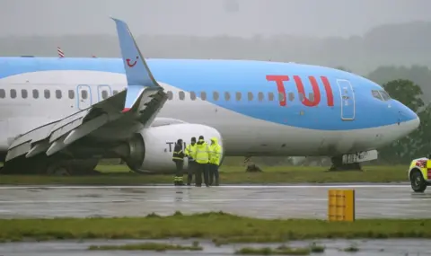 PA Media Plane at Leeds Bradford Airport