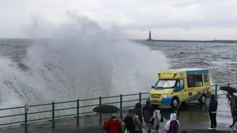 PA Wave next to ice cream van at seafront