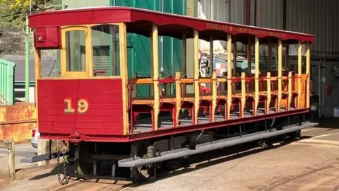 IOM TRANSPORT  The restored number 19 tram