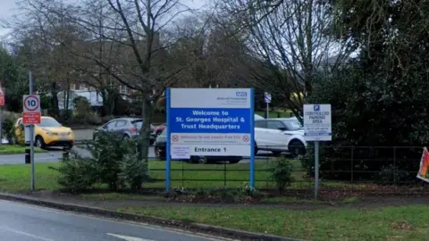 Google Entrance to The Midlands Partnership NHS Trust headquarters