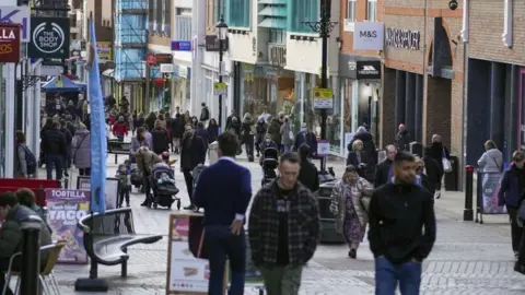 PA Media Cost of living - the high street has seen fewer shoppers