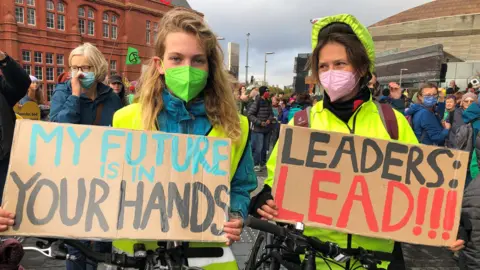 BBC Protesters in Cardiff